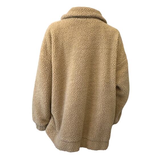Show Me Your Mumu X RTR Beige Faux Shearling Cordella Jacket Size XL - Picture 6 of 10